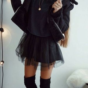 Black Tulle Tutu Skirt